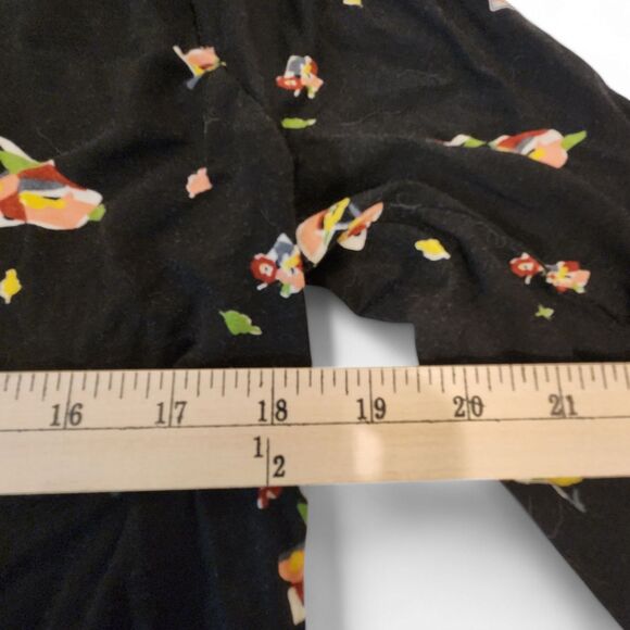 Matilda Jane Pep In Your Step Peplum Top, Women’s XL, Black Floral Rayon/Spandex - Picture 8 of 9